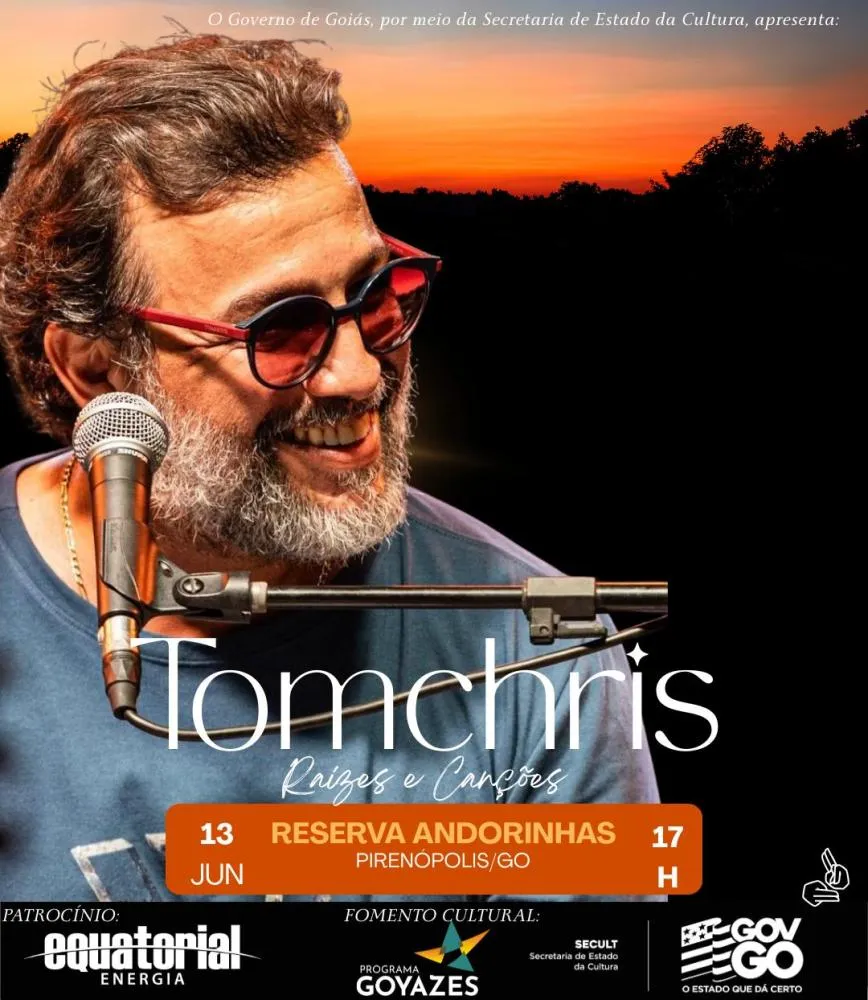TomChris apresenta a turnê “Raízes e Canções” em Pirenópolis