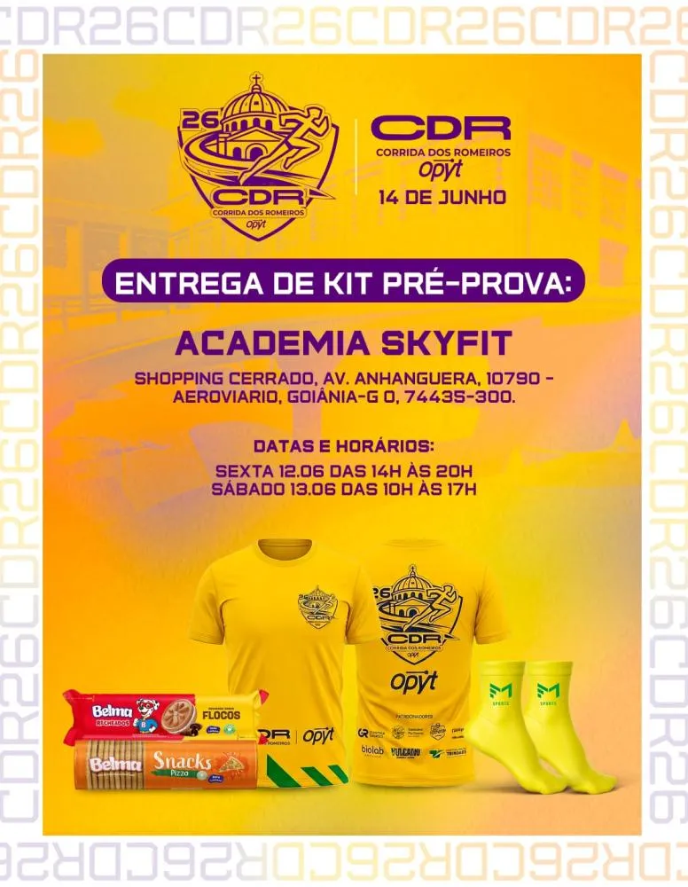 Corrida dos Romeiros tem entrega de kits no Shopping Cerrado